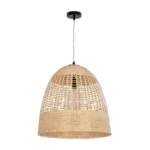 GLOBOSTAR® BORA-BORA 01735 Boho Κρεμαστό Φωτιστικό Οροφής με Ντουί 1 x E27 AC 220-240V IP20 - Μπεζ - Μ42 x Π42 x Υ44cm - Image 3