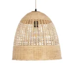 GLOBOSTAR® BORA-BORA 01735 Boho Κρεμαστό Φωτιστικό Οροφής με Ντουί 1 x E27 AC 220-240V IP20 - Μπεζ - Μ42 x Π42 x Υ44cm - Image 4