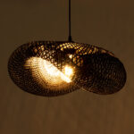 GLOBOSTAR® MEXICO 02201 Boho Κρεμαστό Φωτιστικό Οροφής με Ντουί 1 x E27 AC 220-240V IP20 - Μαύρο - Μ65 x Π45 x Υ18cm - Image 2