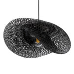 GLOBOSTAR® MEXICO 02201 Boho Κρεμαστό Φωτιστικό Οροφής με Ντουί 1 x E27 AC 220-240V IP20 - Μαύρο - Μ65 x Π45 x Υ18cm - Image 5