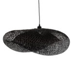 GLOBOSTAR® MEXICO 02202 Boho Κρεμαστό Φωτιστικό Οροφής με Ντουί 1 x E27 AC 220-240V IP20 - Μαύρο - Μ85 x Π50 x Υ30cm - Image 4