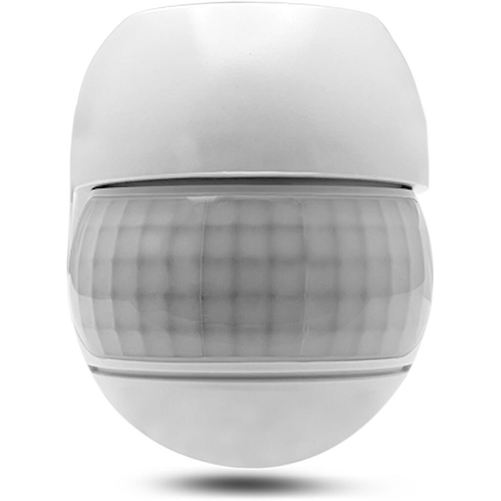 123359_0 Επίτοιχος ανιχνευτής κίνησης IR 500W 220° 12m IP44 λευκός - Image 1