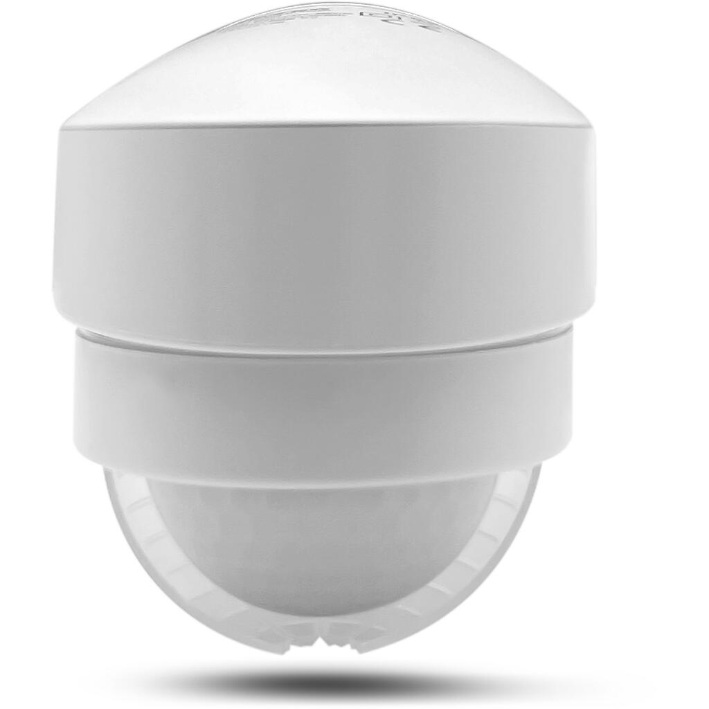 123403_0 Επίτοιχος ανιχνευτής κίνησης IR 600W 240° 10m IP65 λευκός - Image 1