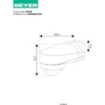 Επίτοιχος ανιχνευτής κίνησης IR 600W 240° 10m IP65 λευκός - Image 2