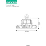 Καμπάνα LED Highbay Premium II 100W 6500K 15000lm 90° IP65 - Image 2