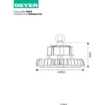 Καμπάνα LED Highbay Premium II 150W 4000K 22500lm 90° IP65 - Image 2