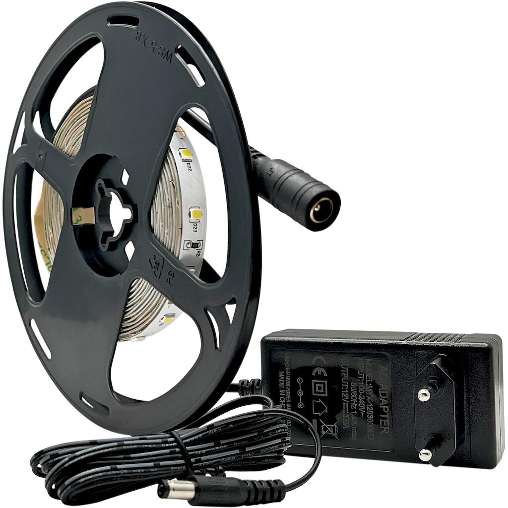 139251_0 LED Strip KIT 7.2W 12V 6500K IP20 3m + driver - Image 1