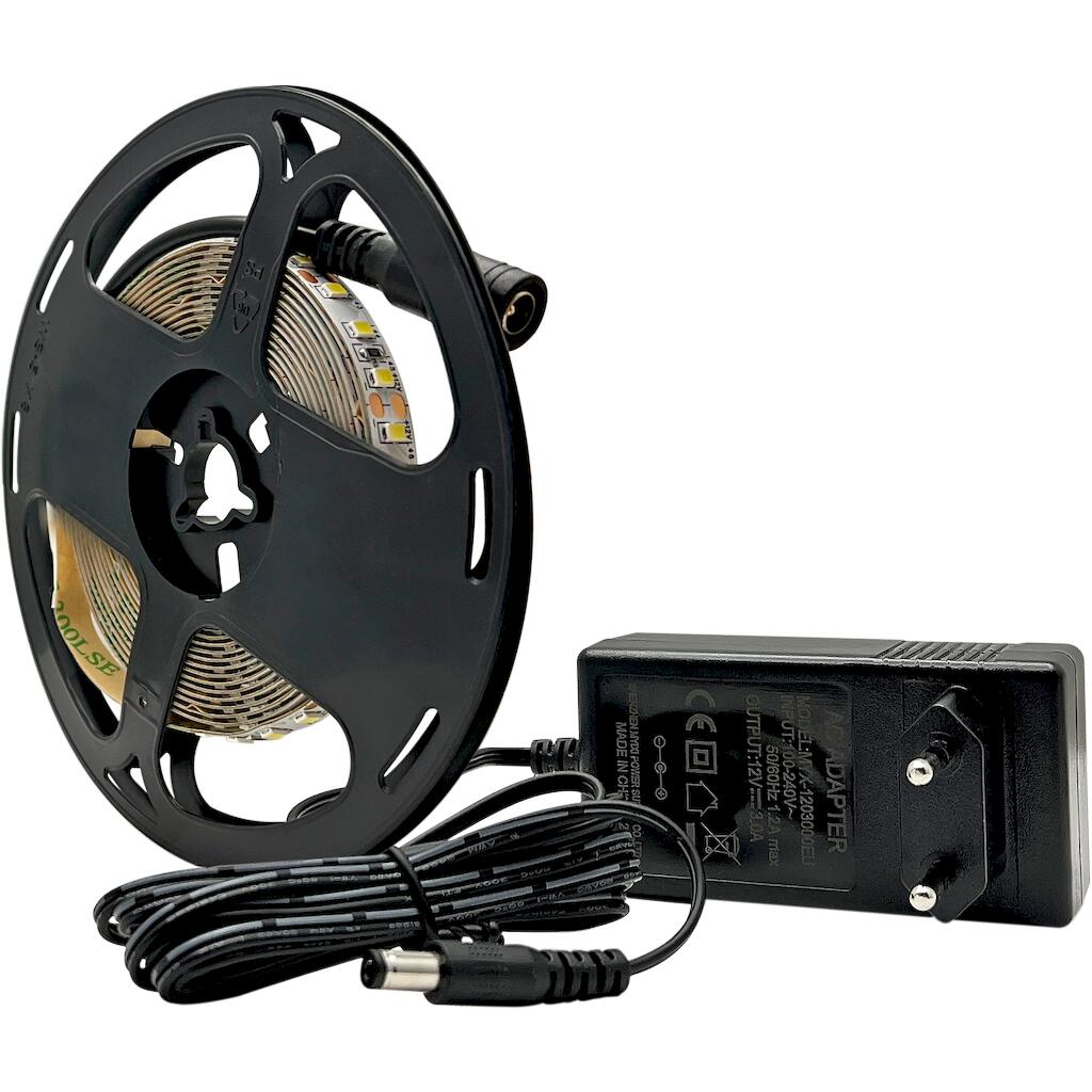 139275_0 LED Strip KIT 14.4W 12V 6500K IP20 3m + driver - Image 1