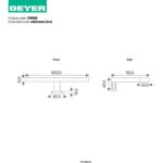 Φωτιστικό μπάνιου LED 8W 4000K 450lm IP44 600mm ασημί - Image 2