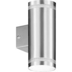 Επίτοιχο spot 2xGU10 165A-2 IP44 Inox
