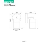 Επίτοιχο spot 1xGU10 146A IP44 Inox - Image 2