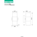 Επίτοιχο spot 2xGU10 146C-A IP44 Inox - Image 2
