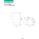 Επίτοιχο spot 1xGU10 1842B IP54 μαύρο - Image 2
