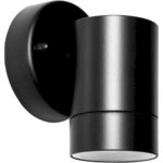 Επίτοιχο spot 1xGU10 146B-ALU IP44 μαύρο