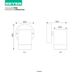 Επίτοιχο spot 1xGU10 146B-ALU IP44 μαύρο - Image 2