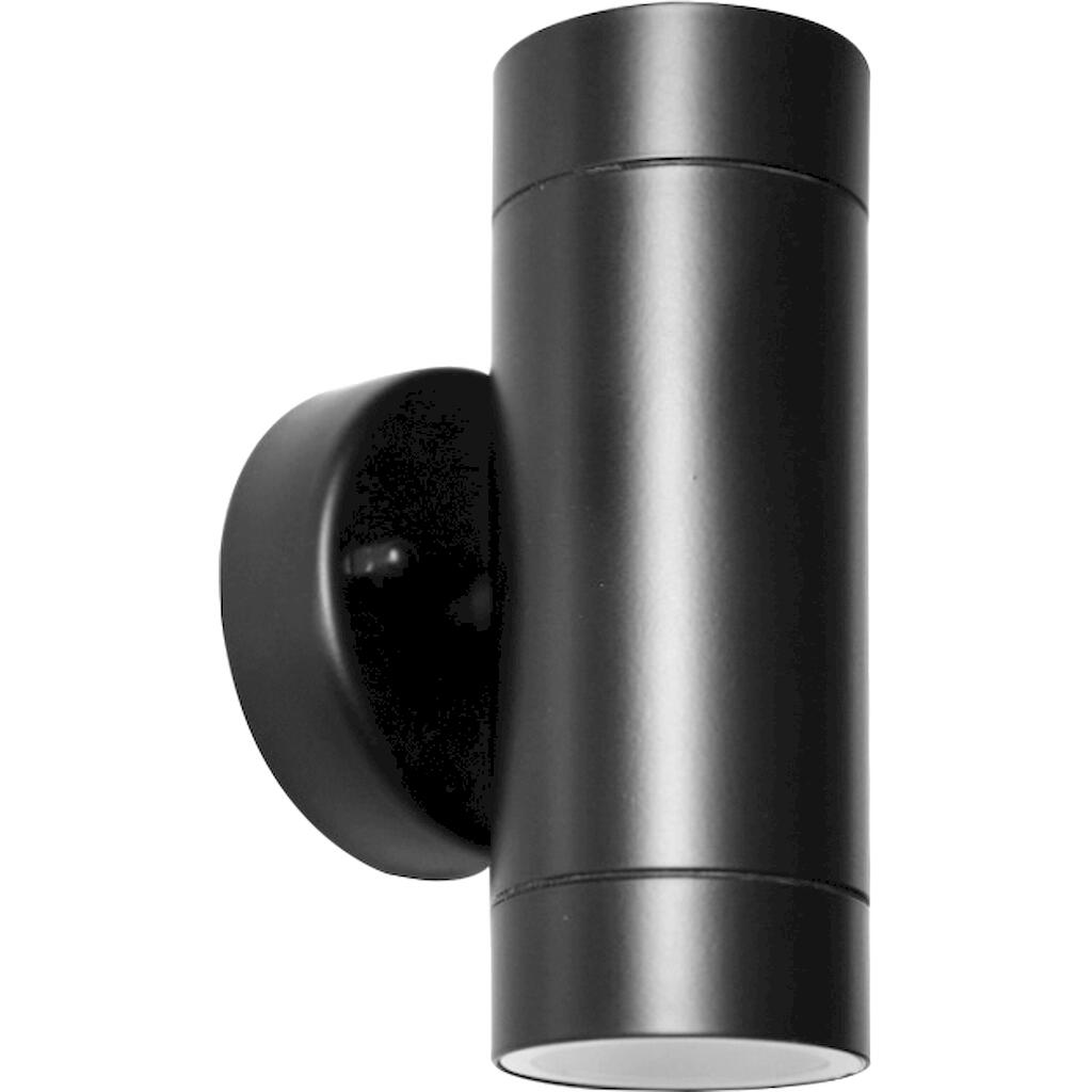 179202_0 Επίτοιχο spot 2xGU10 146C-ALU IP44 μαύρο - Image 1