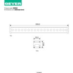 LED Wall washer 9W 3000K 600lm 300mm IP65 - Image 2