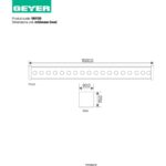 LED Wall washer Recessed 36W 4000K 2400lm 1000mm IP65 - Image 2