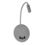 GLOBOSTAR® GOOSE 61694 Μοντέρνο Φωτιστικό Τοίχου - Απλίκα Ξενοδοχείου Reading Light με Φορτιστή USB 3A LED 6W 540lm 36° & 360° AC 220-240V IP20 Θερμό Λευκό 2700K - CREE XPE & Lumileds SMD Chip - Γκρι Ανθρακί Ματ - Μ15.5 x Π15 x Υ30.5cm - 3 Χρόνια Εγγύηση - Image 2