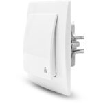 Λευκό μπουτόν κουδουνιού 12V-220V - Image 3