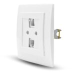 Λευκή πρίζα δικτύου RJ45-CAT6-RJ11 - Image 3