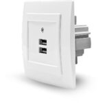 Λευκή πρίζα USB διπλή - Image 3