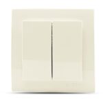 Μπέζ διακόπτης Α/Ρ διπλός