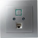 Ασημί πρίζα δικτύου CAT5 - Image 2