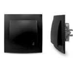Μαύρο ματ μπουτόν κουδουνιού 12V-220V - Image 2
