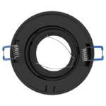 Redpoint 6169 SORMUS ΣΠΟΤ ΧΩΝΕΥΤΟ GU10 ΣΤΡΟΓΓΥΛΟ ΚΙΝΗΤΟ Φ96/50 (ΚΟΨΙΜΟ Φ88) ΜΑΥΡΟ ORNO - Image 6