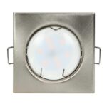 Redpoint 6177 SUTRI ΣΠΟΤ ΧΩΝΕΥΤΟ GU10 ΤΕΤΡΑΓΩΝΟ ΣΤΑΘΕΡΟ 76/76/35 Φ55 ΝΙΚΕΛ ΜΑΤ ORNO - Image 4