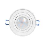 Redpoint 6169 SORMUS ΣΠΟΤ ΧΩΝΕΥΤΟ GU10 ΣΤΡΟΓΓΥΛΟ ΚΙΝΗΤΟ Φ96/50 (ΚΟΨΙΜΟ Φ88) ΛΕΥΚΟ ORNO - Image 4