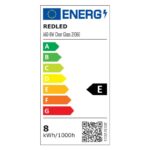 Redpoint ΚΟΙΝΗ LED FILAMENT Ε27 8W WARM ΔΙΑΦΑΝΗ 2.0(κατασκευή Κίνα) - Image 2