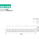 Χωνευτό spot mini 20W 3000K 1350lm 30° IP20 - Image 2