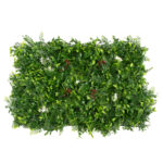 GLOBOSTAR® FERN 78407 Τεχνητό Πάνελ Φυλλωσιάς / Κάθετος Κήπος Ίληξ, Νάνος Φτέρη, Κοράλι & Κουφέα - Πράσινο - Μ60 x Π10 x Υ40cm - Image 2