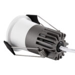 GLOBOSTAR® MICRO-S 60235 Χωνευτό Downlight Σποτ LED 5W 625lm 38° AC 220-240V IP20 Θερμό Λευκό 2700K - Bridgelux COB Chip & TÜV SÜD Driver - Λευκό & Μαύρο Ματ - Μ4 x Π4 x Υ5.9cm / Q3.5cm - 5 Χρόνια Εγγύηση - Image 4