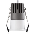 GLOBOSTAR® MICRO-S 60235 Χωνευτό Downlight Σποτ LED 5W 625lm 38° AC 220-240V IP20 Θερμό Λευκό 2700K - Bridgelux COB Chip & TÜV SÜD Driver - Λευκό & Μαύρο Ματ - Μ4 x Π4 x Υ5.9cm / Q3.5cm - 5 Χρόνια Εγγύηση - Image 5