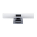 GLOBOSTAR® ANAIS 60410 Μοντέρνο Φωτιστικό Τοίχου - Απλίκα Καθρέπτη Μπάνιου με Ντουί 2 x G9 AC 220-240V IP20 - Νίκελ Χρώμιο - Μ34 x Π12 x Υ11cm - Image 4