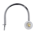 GLOBOSTAR® FLORA 60414 Μοντέρνο Φωτιστικό Τοίχου - Απλίκα Καθρέπτη Μπάνιου με Ντουί 2 x G9 AC 220-240V IP44 - Νίκελ Χρώμιο - Μ31 x Π13 x Υ12cm - Image 4