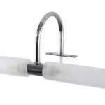GLOBOSTAR® FLORA 60414 Μοντέρνο Φωτιστικό Τοίχου - Απλίκα Καθρέπτη Μπάνιου με Ντουί 2 x G9 AC 220-240V IP44 - Νίκελ Χρώμιο - Μ31 x Π13 x Υ12cm - Image 6
