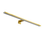 GLOBOSTAR® NINA 60421 Μοντέρνο Φωτιστικό Τοίχου - Απλίκα Καθρέπτη Μπάνιου LED 12W 1400lm 120° AC 220-240V IP44 Φυσικό Λευκό 4500K - Lumileds SMD Chip & TÜV SÜD Driver - Σατινέ Χρυσό Βούρτσας - Μ60 x Π10.5 x Υ4cm - 3 Χρόνια Εγγύηση - Image 4