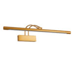 GLOBOSTAR® LAURA 60427 Μοντέρνο Φωτιστικό Τοίχου - Απλίκα Καθρέπτη Μπάνιου LED 12W 1400lm 120° AC 220-240V IP20 Φυσικό Λευκό 4500K - Lumileds SMD Chip & TÜV SÜD Driver - Χάλκινο - Μ60 x Π27 x Υ13cm - 3 Χρόνια Εγγύηση - Image 3