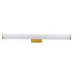 GLOBOSTAR® MABEL 60429 Μοντέρνο Φωτιστικό Τοίχου - Απλίκα Καθρέπτη Μπάνιου LED 12W 1400lm 270° AC 220-240V IP44 Φυσικό Λευκό 4500K - Lumileds SMD Chip & TÜV SÜD Driver - Σατινέ Χρυσό Βούρτσας - Μ60 x Π10 x Υ5cm - 3 Χρόνια Εγγύηση - Image 4