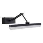 GLOBOSTAR® MARA 60446 Μοντέρνο Φωτιστικό Τοίχου - Απλίκα Καθρέπτη Μπάνιου LED 12W 1400lm 120° AC 220-240V IP20 Φυσικό Λευκό 4500K - Lumileds SMD Chip & TÜV SÜD Driver - Μαύρο Ματ - Μ60 x Π15 x Υ13cm - 3 Χρόνια Εγγύηση - Image 4
