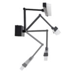 GLOBOSTAR® MARA 60446 Μοντέρνο Φωτιστικό Τοίχου - Απλίκα Καθρέπτη Μπάνιου LED 12W 1400lm 120° AC 220-240V IP20 Φυσικό Λευκό 4500K - Lumileds SMD Chip & TÜV SÜD Driver - Μαύρο Ματ - Μ60 x Π15 x Υ13cm - 3 Χρόνια Εγγύηση - Image 6