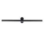 GLOBOSTAR® ROSA 60450 Μοντέρνο Φωτιστικό Τοίχου - Απλίκα Καθρέπτη Μπάνιου LED 12W 1400lm 120° AC 220-240V IP20 Φυσικό Λευκό 4500K - Lumileds SMD Chip & TÜV SÜD Driver - Μαύρο Ματ - Μ60 x Π15 x Υ7cm - 3 Χρόνια Εγγύηση - Image 4