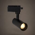 GLOBOSTAR® LUGANO 60804 Μονοφασικό Σποτ Ράγας LED 10W 1250lm 36° AC 220-240V IP20 Φυσικό Λευκό 4500K - Bridgelux COB Chip & TÜV SÜD Driver - Eurotrack 1PH - Μαύρο Ματ - Μ8.5 x Π5 x Υ18cm - 5 Χρόνια Εγγύηση - Image 2
