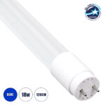 GLOBOSTAR® TUBIO 60899 Λάμπα T8 G13 Τύπου Φθορίου 120cm LED 18W 300lm 300° AC 220-240V IP20 Μπλε - Lumileds SMD Chip - Λευκό Γαλακτερό - Μ120 x Π2.7 x Υ2.7cm - 3 Χρόνια Εγγύηση