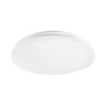 GLOBOSTAR® CELANO 61007 Μοντέρνο Φωτιστικό Οροφής LED 20W 2400lm 120° AC 220-240V Αδιάβροχο IP54 Θερμό Λευκό 2700K - Lumileds SMD Chip - Λευκό Γαλακτερό - Μ26 x Π26 x Υ6cm - 3 Χρόνια Εγγύηση - Image 2