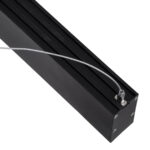 GLOBOSTAR® FELIX 61028-P Μοντέρνο Γραμμικό Κρεμαστό Φωτιστικό Οροφής LED 54W 6500lm 120° AC 220-240V IP20 Ρυθμιζόμενο Λευκό CCT με Χειριστήριο από 2700K έως 6000K Dimmable - Lumileds SMD Chip - Μαύρο Ματ - Μ120 x Π3.5 x Υ7cm - 3 Χρόνια Εγγύηση - Image 6
